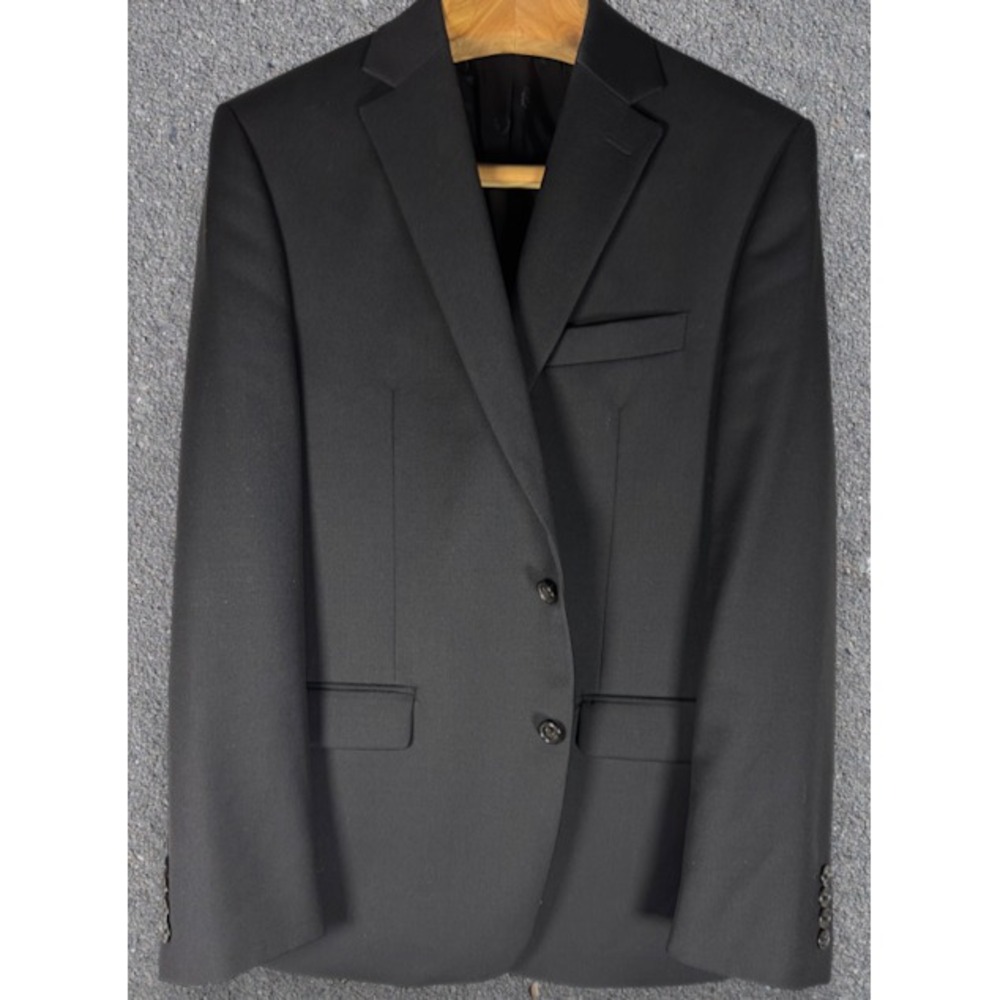 Lauren Ralph Lauren Lattimore Suit Jacket Men's 40R Black 70% Wool 2 Button Vent